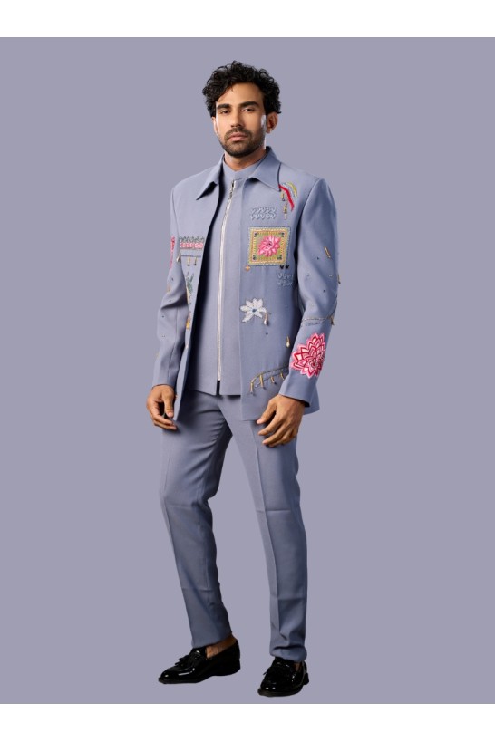 GRAY CRAPEJODHPURI